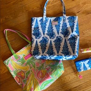 Lilly Pulitzer for Estēe Lauder 2 totes